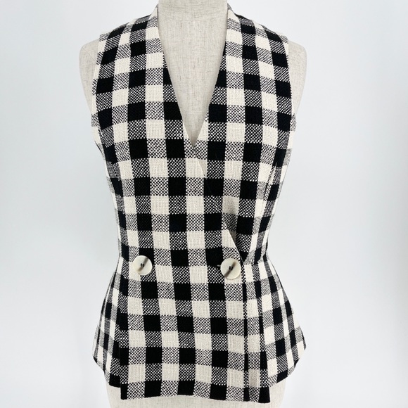 Zara | Checked Waistcoat - Picture 5 of 14